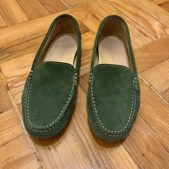 M. Gemi, Felize Suede Moccasin, Olive - Picture 1 of 3